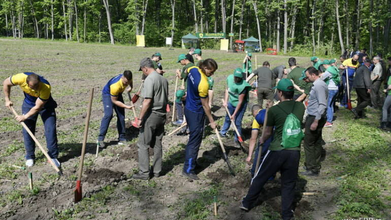 Tudorel Bratu a plantat Stejari