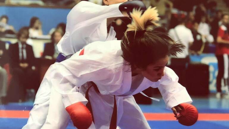 Karateka la Campionatele Europene de Goju Ryu